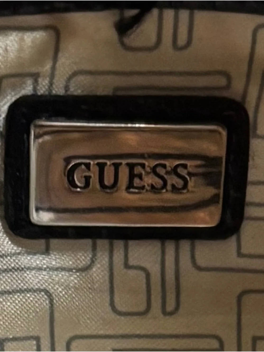 GUESS Lizy Snakeskin Handbag Faux Leather